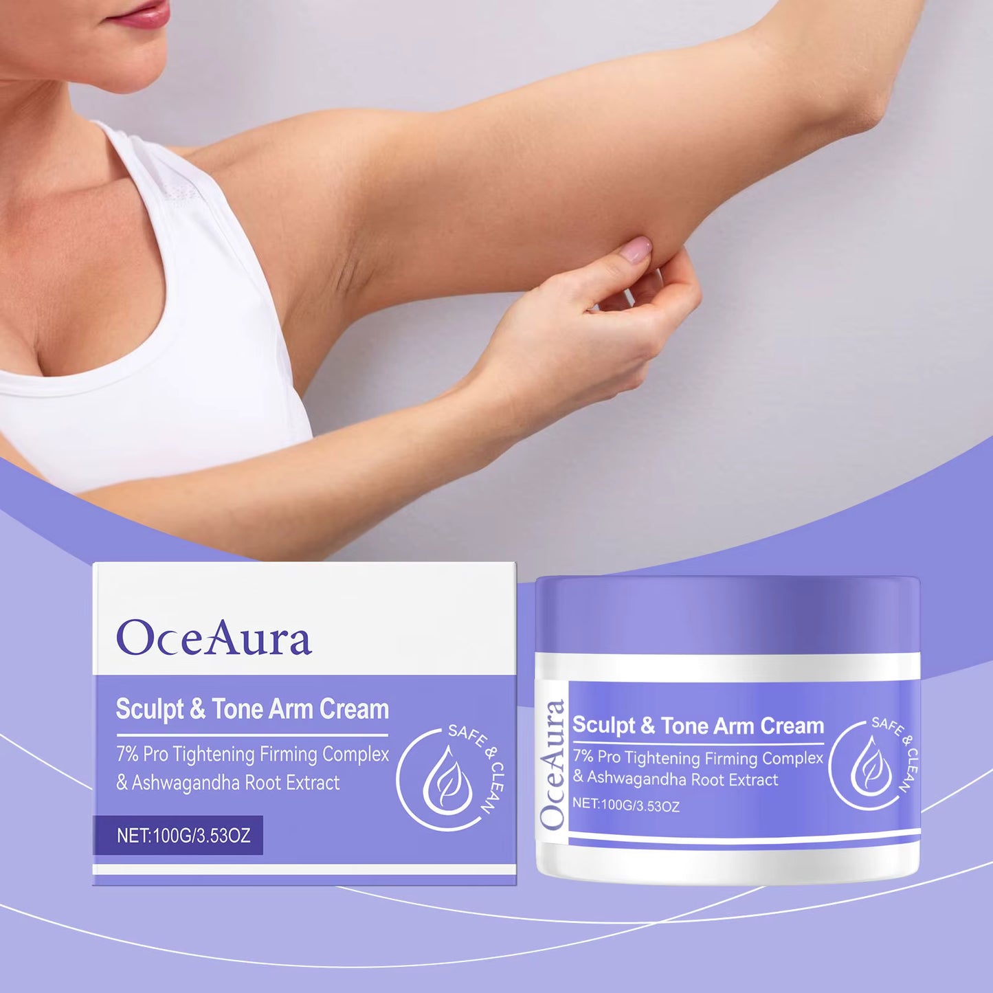 Arm Sculpting & Firming Cream | Toned, Smooth & Moisturized Skin