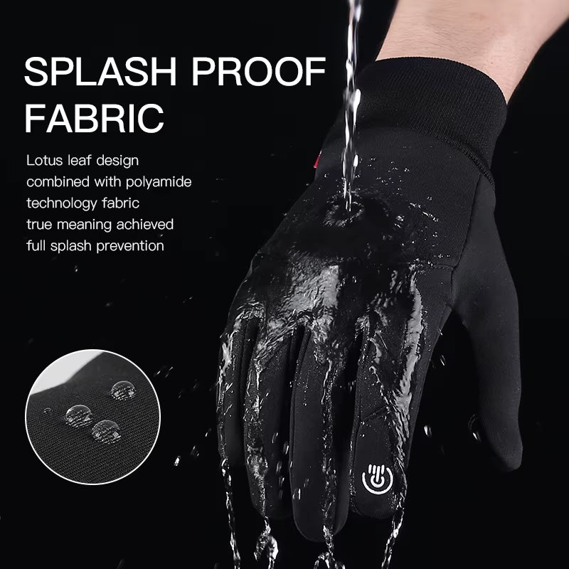Hot Sale Winter Outdoor Sports Running Glove Warm Touch Screen Gym Fitness Full Finger Gloves for Men Women Sports Gloves