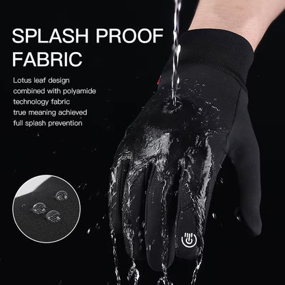 Hot Sale Winter Outdoor Sports Running Glove Warm Touch Screen Gym Fitness Full Finger Gloves for Men Women Sports Gloves